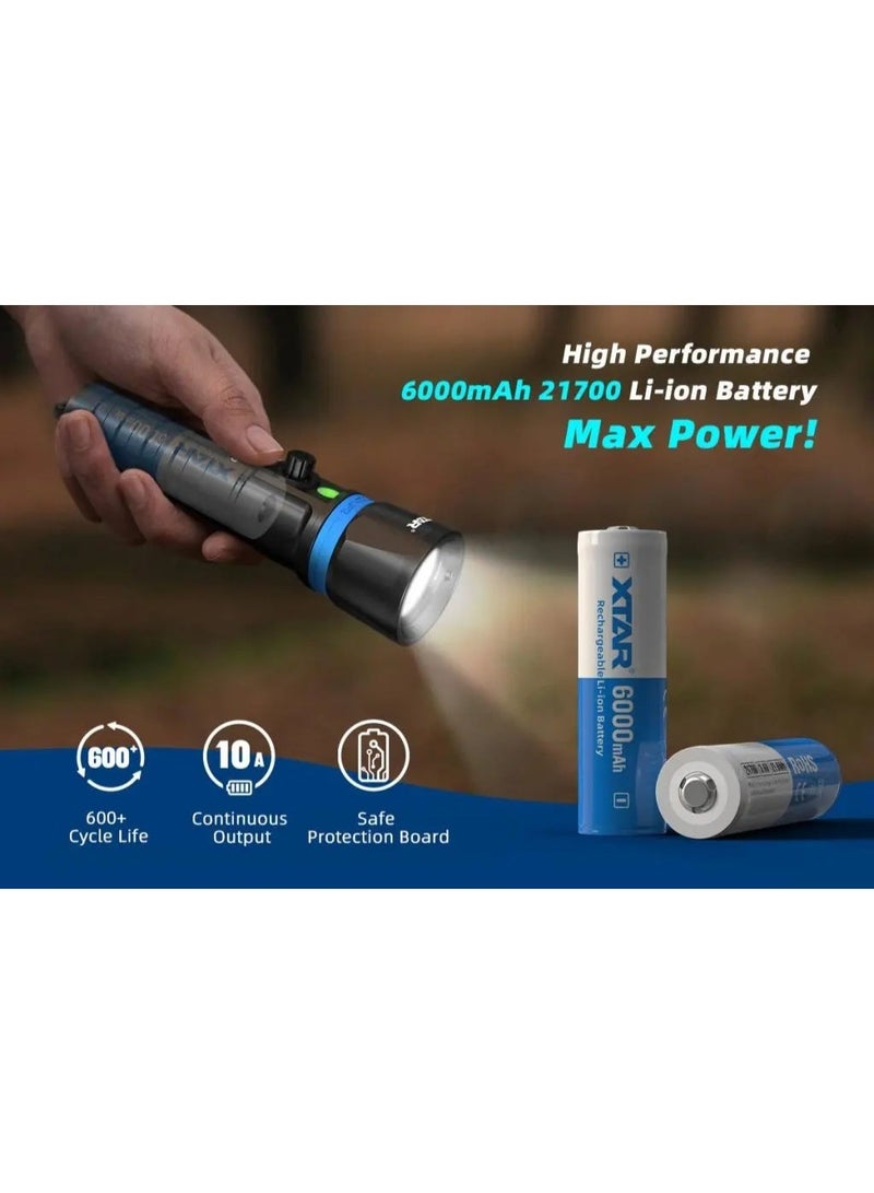 XTAR 21700 6000mAh 10A Battery - Image 2